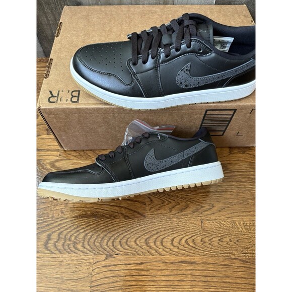 Nike Air Jordan 1 G Retro Black White Gum Golf Shoes DD9315-005 Mens Size 10